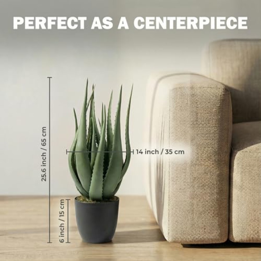Large Potted Artificial Aloe V - огляд і ціна Aloe Vera Pot