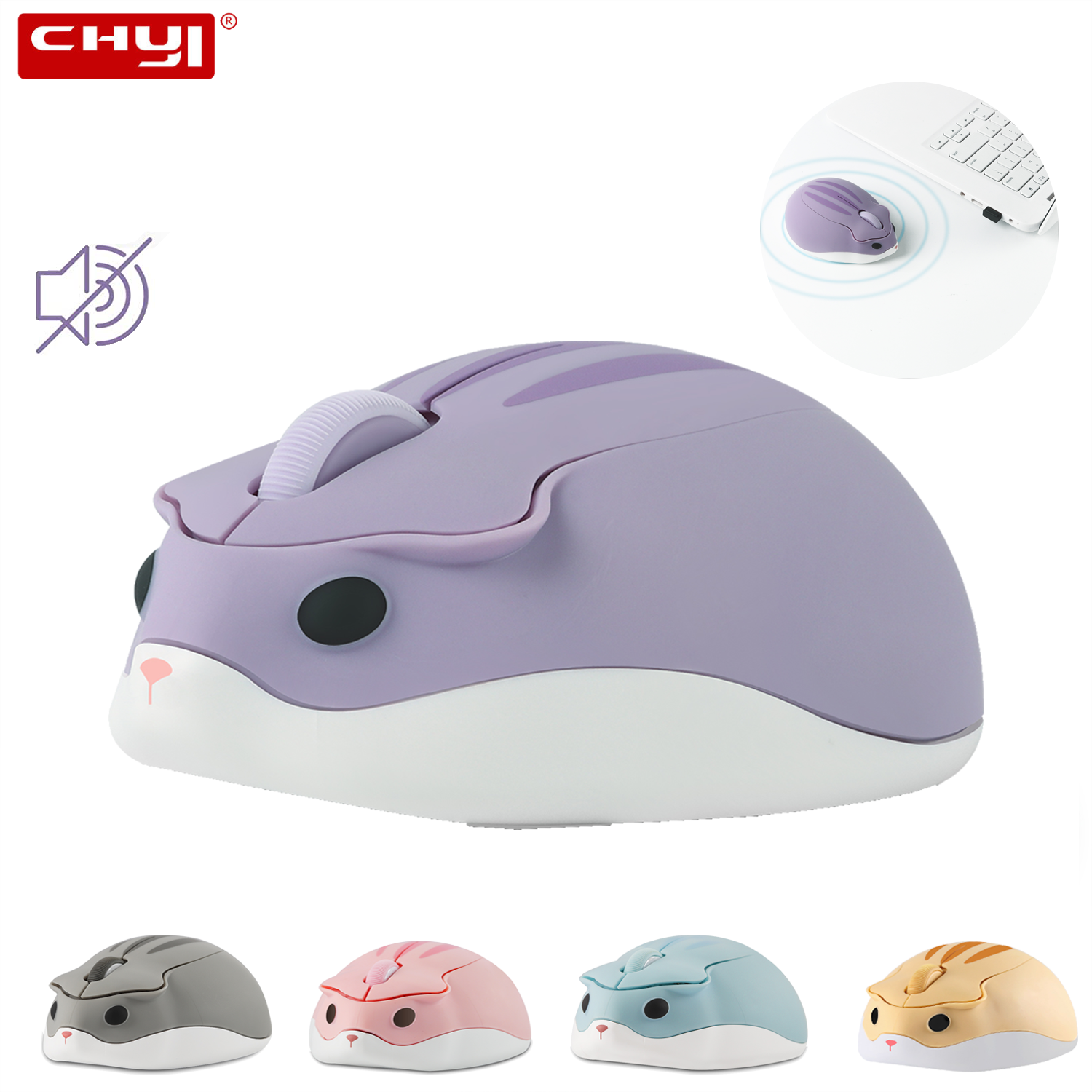 2.4G Wireless Mouse Purple Ham - огляд і ціна Tradescantia Purple