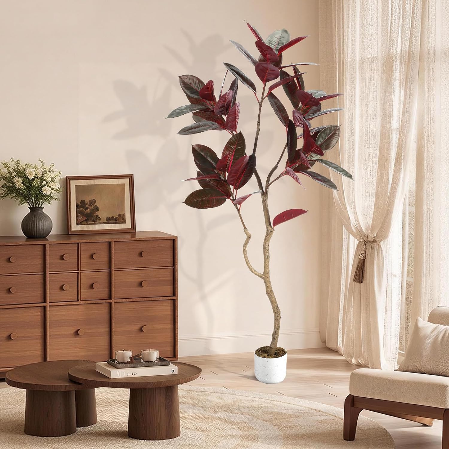 Artificial Fiddle Leaf Fig Tre - огляд і ціна Ficus Lyrata Tree