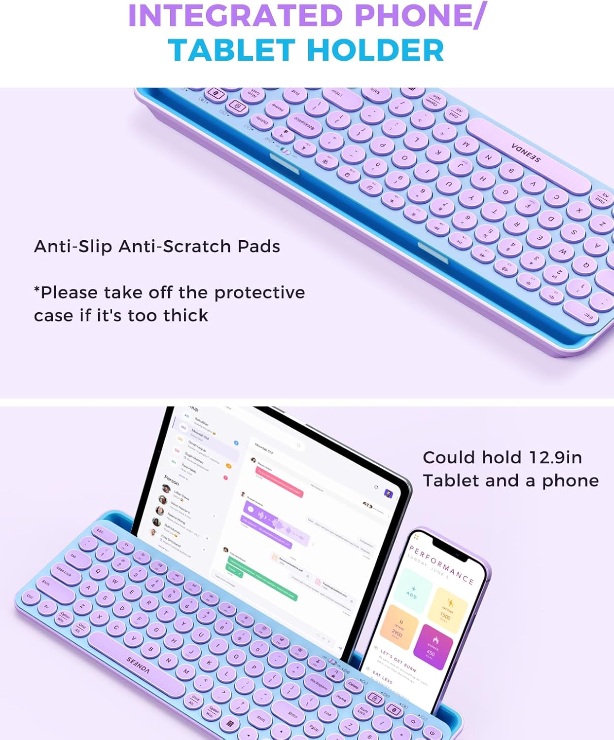 Wireless Keyboard and Mouse Co - огляд і ціна Tradescantia Purple