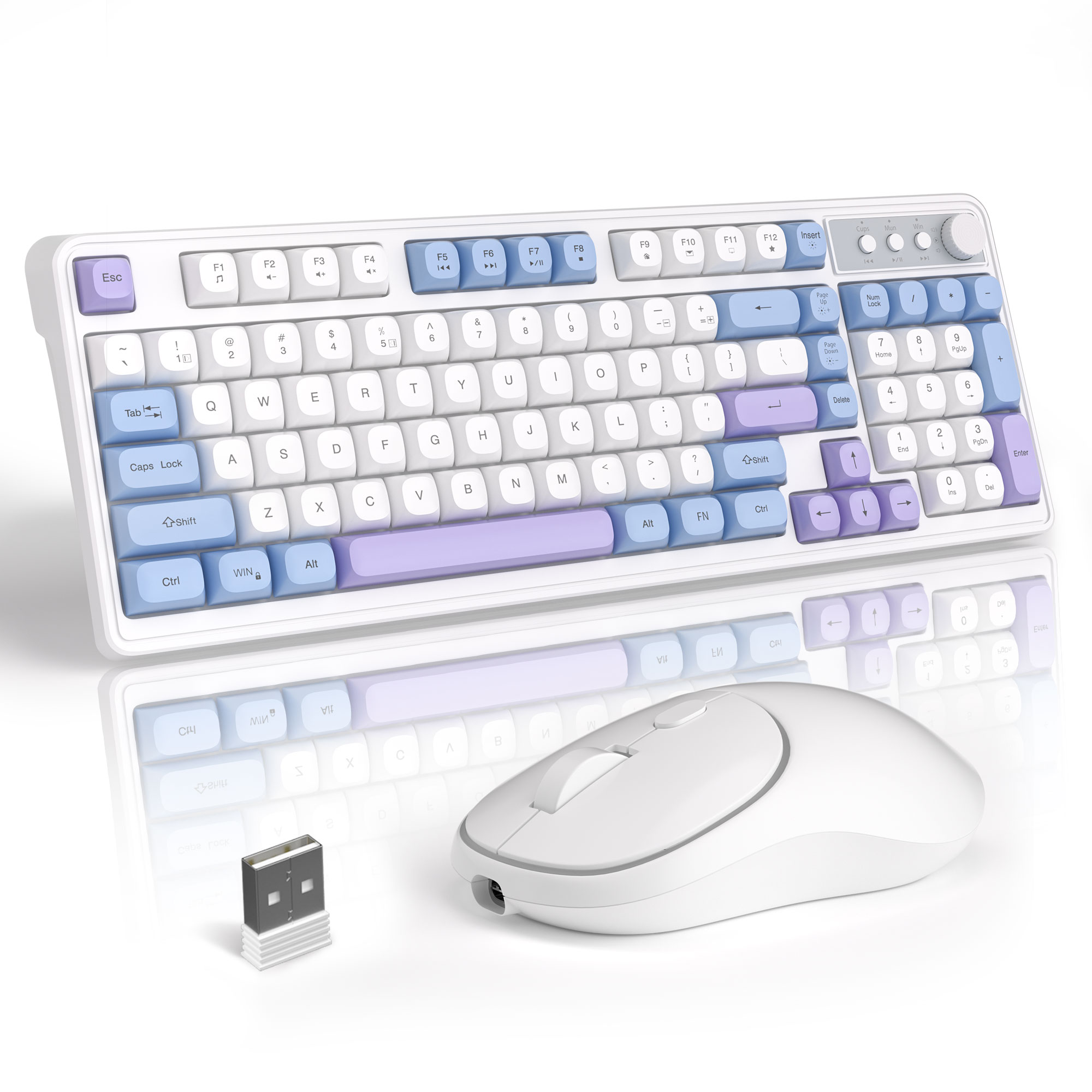 MageGee Wireless Gaming Keyboa - огляд і ціна Tradescantia Purple